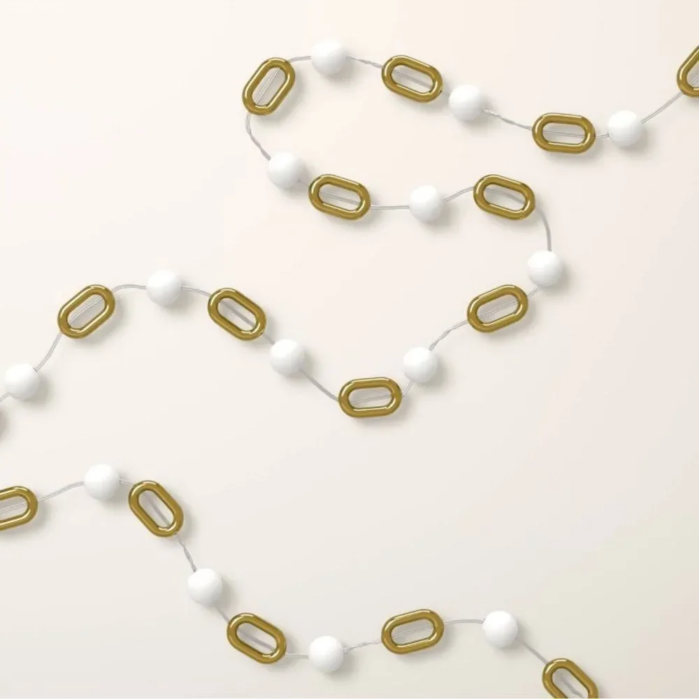 kate spade x Target Indoor Outdoor White Gold Tone String Lights
